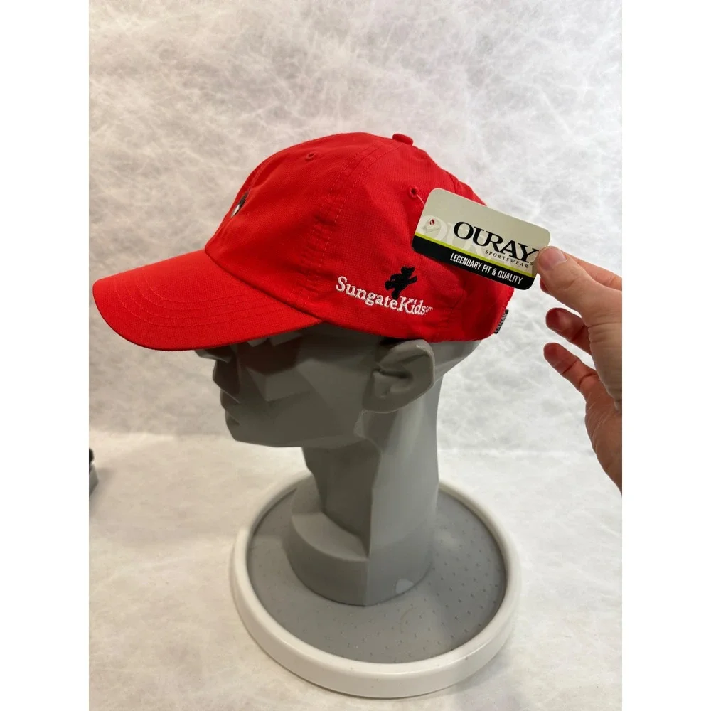 Ouray Sportswear Red Ripstop Golf Hat‎ Sungate Kids tw telecom 2014 Adjustable